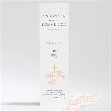 Andenken Kommunion Pflanzendrucke