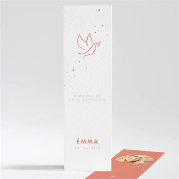 Andenken Kommunion taube