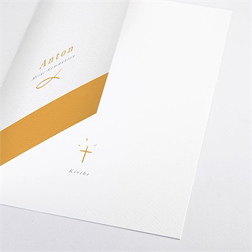 Kirchenheft Kommunion senfgelb - Vue 2