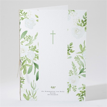 Kirchenheft Kommunion ornamente - gold