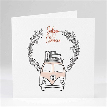 Hochzeitseinladung love and peace