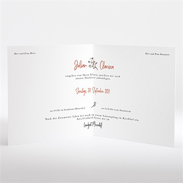 Hochzeitseinladung love and peace - Vue 2