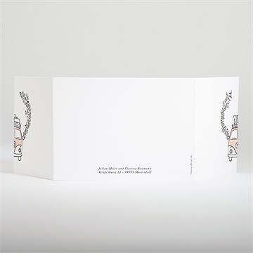 Hochzeitseinladung love and peace - doppelklapp - Vue 3