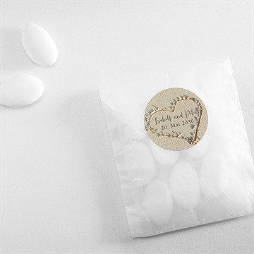 Aufkleber Hochzeit strandliebe - Vue 4