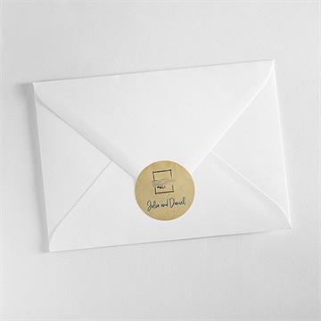 Aufkleber Hochzeit hochzeitstelegramm - Vue 3