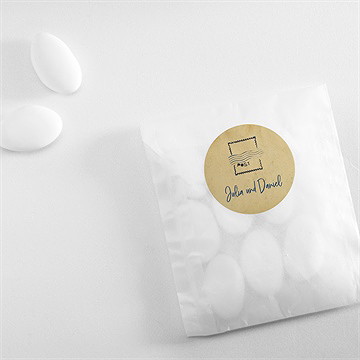 Aufkleber Hochzeit hochzeitstelegramm - Vue 4