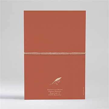 Hochzeitseinladung Feuerland - Vue 4