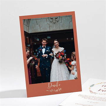 Dankeskarte Hochzeit feuerland