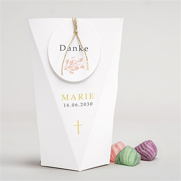 Geschenkbox Kommunion Pflanzendrucke - Schachtel