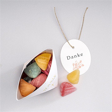 Geschenkbox Kommunion Pflanzendrucke - Schachtel - Vue 3