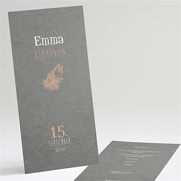 Menükarte Kommunion kommunionssymbole