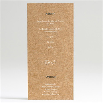 Menükarte Kommunion kraftpapierillustration - Vue 2