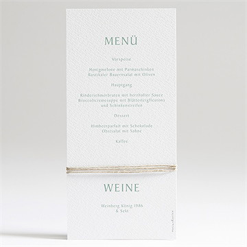 Menükarte Kommunion blätter und vergoldung - Vue 2