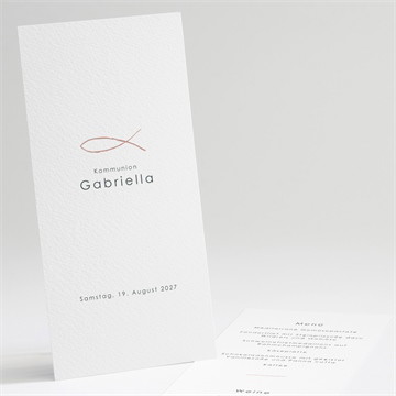 Menükarte Kommunion heiliger tag - gold