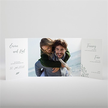 Hochzeitseinladung poetisch & elegant-doppelklapp - Vue 2