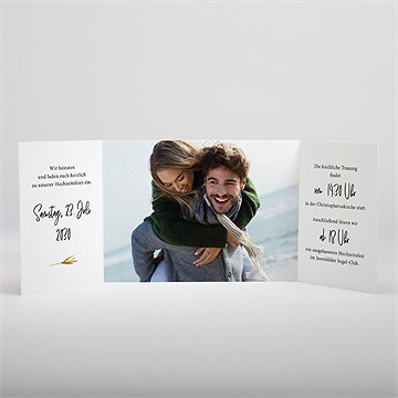 Hochzeitseinladung landkunst - doppelklapp - Vue 2