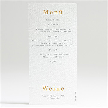 Menükarte Kommunion senfgelb - Vue 2