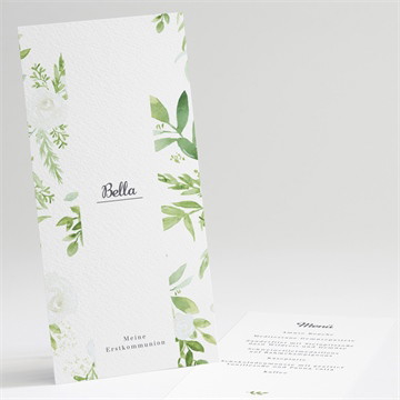 Menükarte Kommunion ornamente - gold