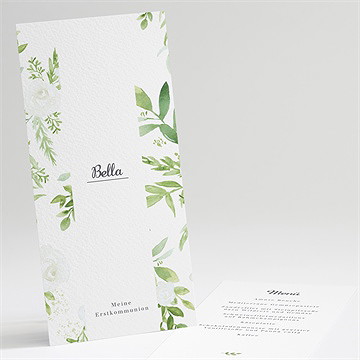 Menükarte Kommunion ornamente