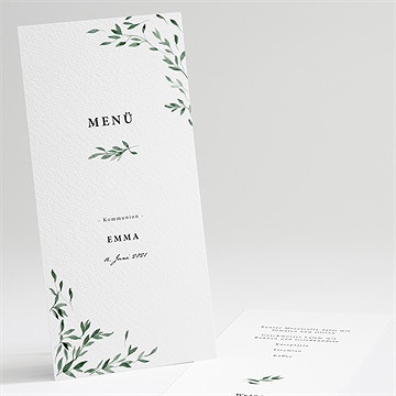 Menükarte Kommunion schöne einfachheit