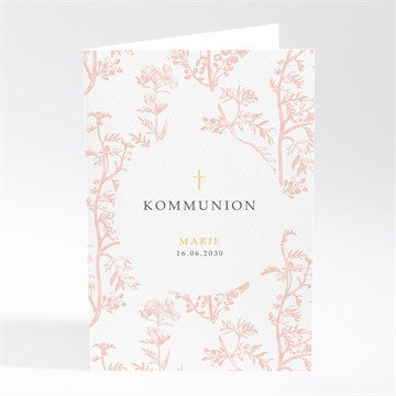 Menükarte Kommunion pflanzendrucke - magnet