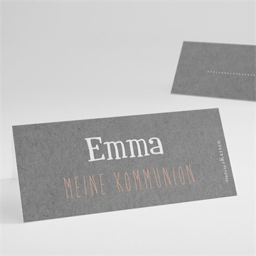 Tischkarte Kommunion kommunionssymbole