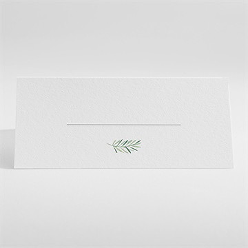 Tischkarte Kommunion blätter und vergoldung - Vue 2