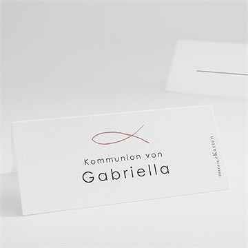 Tischkarte Kommunion heiliger tag