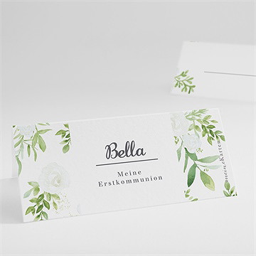 Tischkarte Kommunion ornamente