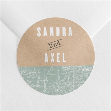 Aufkleber Hochzeit flugticket