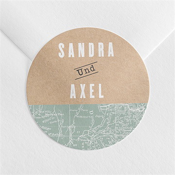 Aufkleber Hochzeit flugticket