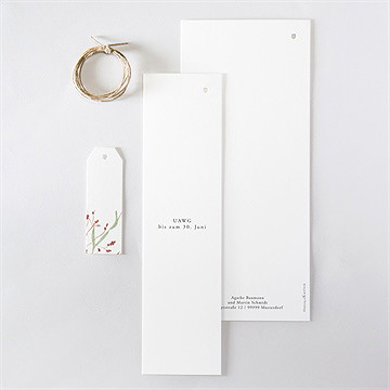 Hochzeitseinladung moderne schönheit - dreiteilig - Vue 5