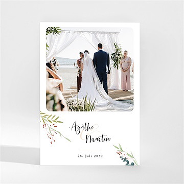 Dankeskarte Hochzeit moderne schönheit