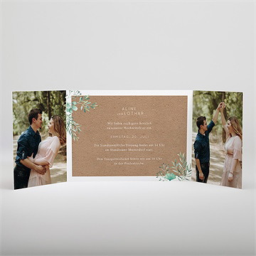 Hochzeitseinladung landluft - doppelklapp - Vue 2