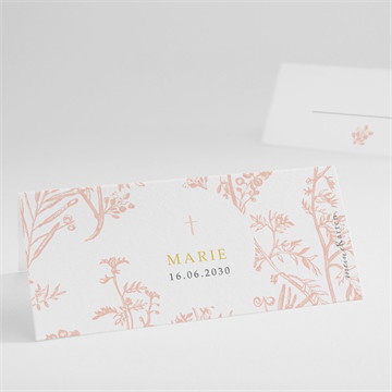 Tischkarte Kommunion pflanzendrucke - magnet