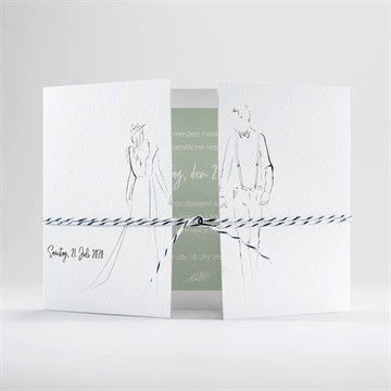 Hochzeitseinladung blühende schönheit doppelklapp