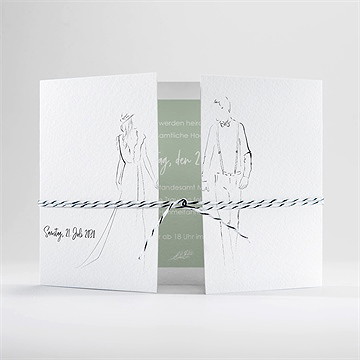 Hochzeitseinladung blühende schönheit doppelklapp