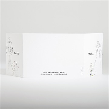 Hochzeitseinladung zu zweit - doppelklapp - Vue 3