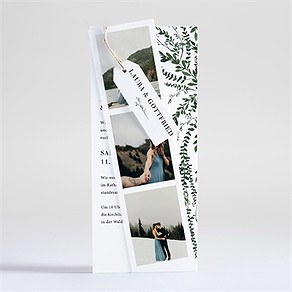 Hochzeitseinladung waldrand - dreiteilig
