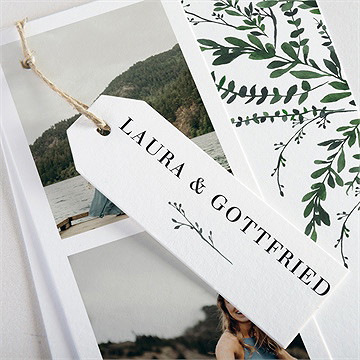 Hochzeitseinladung Waldrand - Dreiteilig - Vue 2