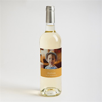 Flaschenetikett Kommunion Senfgelb - Vue 2