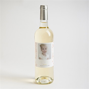 Flaschenetikett Kommunion Pflanzendrucke - Vue 2