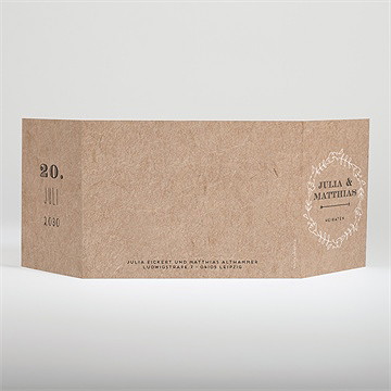 Hochzeitseinladung zurück zur natur - doppelklapp - Vue 3