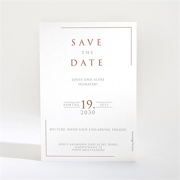 Save the Date Karte lovestory - Vue 2