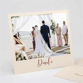 Dankeskarte Hochzeit ländliche eleganz