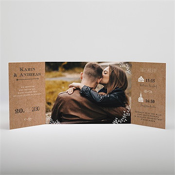 Hochzeitseinladung vertrauen - doppelklapp - Vue 2