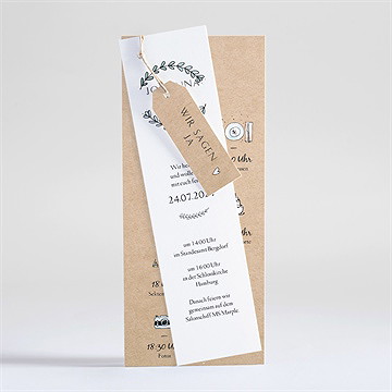 Hochzeitseinladung Perfekt Geplant - Dreiteilig