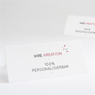 Tischkarte Kommunion blanco - 9,5x4,2cm (n440901)