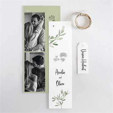 Hochzeitseinladung olivenbaum - dreiteilig - Vue 4