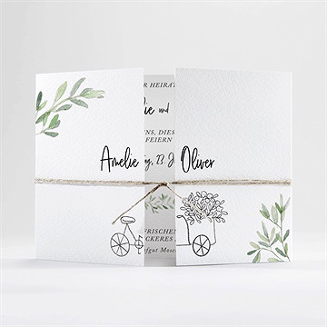 Hochzeitseinladung olivenbaum - doppelklapp